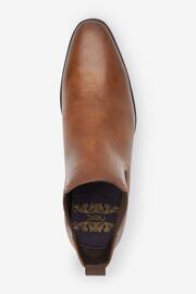 Dark Tan Chelsea Boots - Image 3 of 4