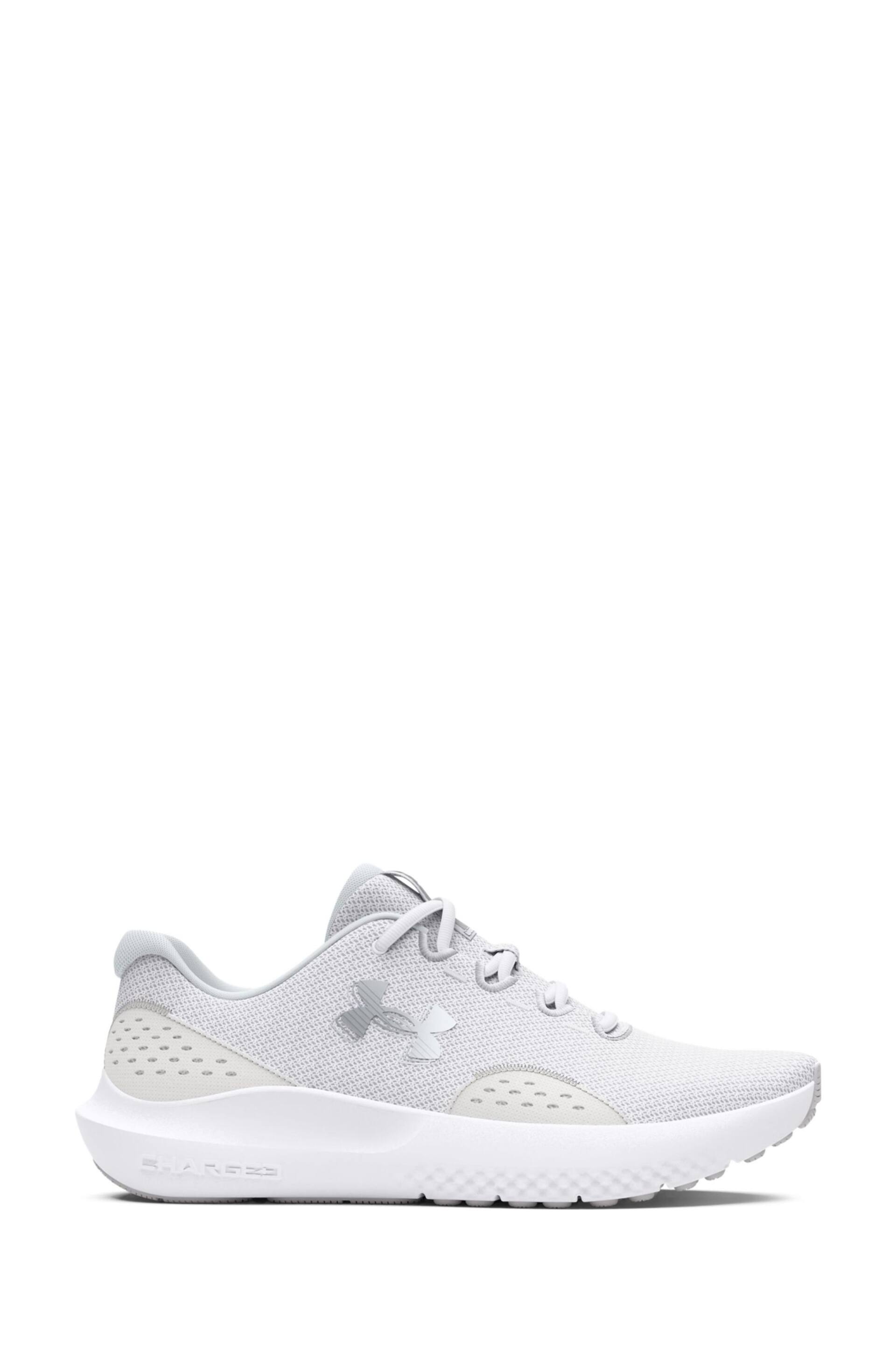 Under Armour White Ground Charged Surge Trainers - Image 1 of 6