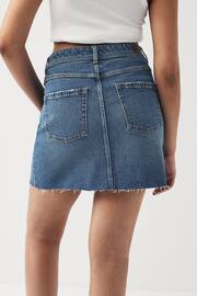 Mid Blue Hourglass Denim Mini Skirt - Image 2 of 8