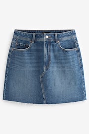 Mid Blue Hourglass Denim Mini Skirt - Image 7 of 8