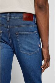 BOSS Mid Blue Delaware Slim Fit Stretch Jeans - Image 4 of 5