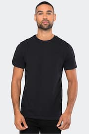 Threadbare Black Assorted T-Shirts 5 Pack - Image 3 of 3