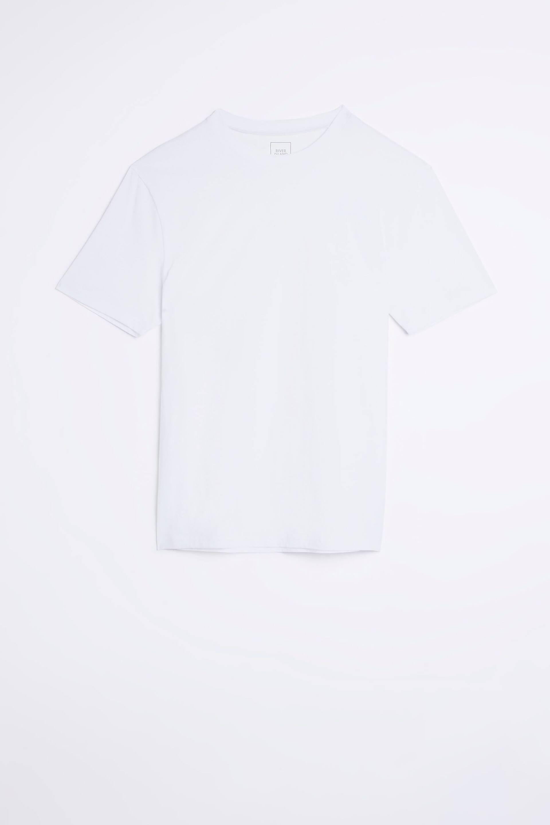 River Island White Regular Fit T-Shirt - Image 4 of 4