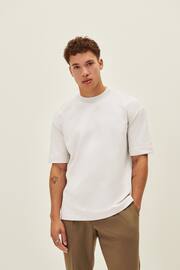 White Relaxed Fit Soft Touch Heavyweight T-Shirt - Image 2 of 7