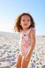 Pink Character Frill Sleeve Swimsuit (3mths-7yrs) - Image 2 of 6