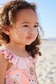 Pink Character Frill Sleeve Swimsuit (3mths-7yrs) - Image 4 of 6