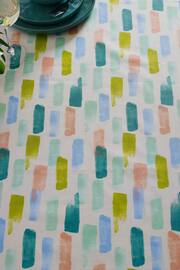 Multi Abstract Stripe Wipe Clean Table Cloth - Image 2 of 3