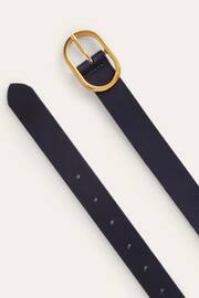 Boden Blue Classic Leather Belt - Image 2 of 3