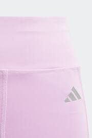 adidas Purple Kids Sportswear Optime 7/8 Leggings - Image 10 of 10
