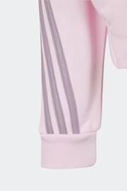 adidas Pink Sportswear Future Icons 3-Stripes Full-Zip Hoodie - Image 4 of 5