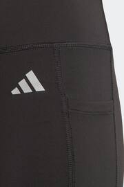 adidas Black Kids Sportswear Optime 7/8 Leggings - Image 4 of 5