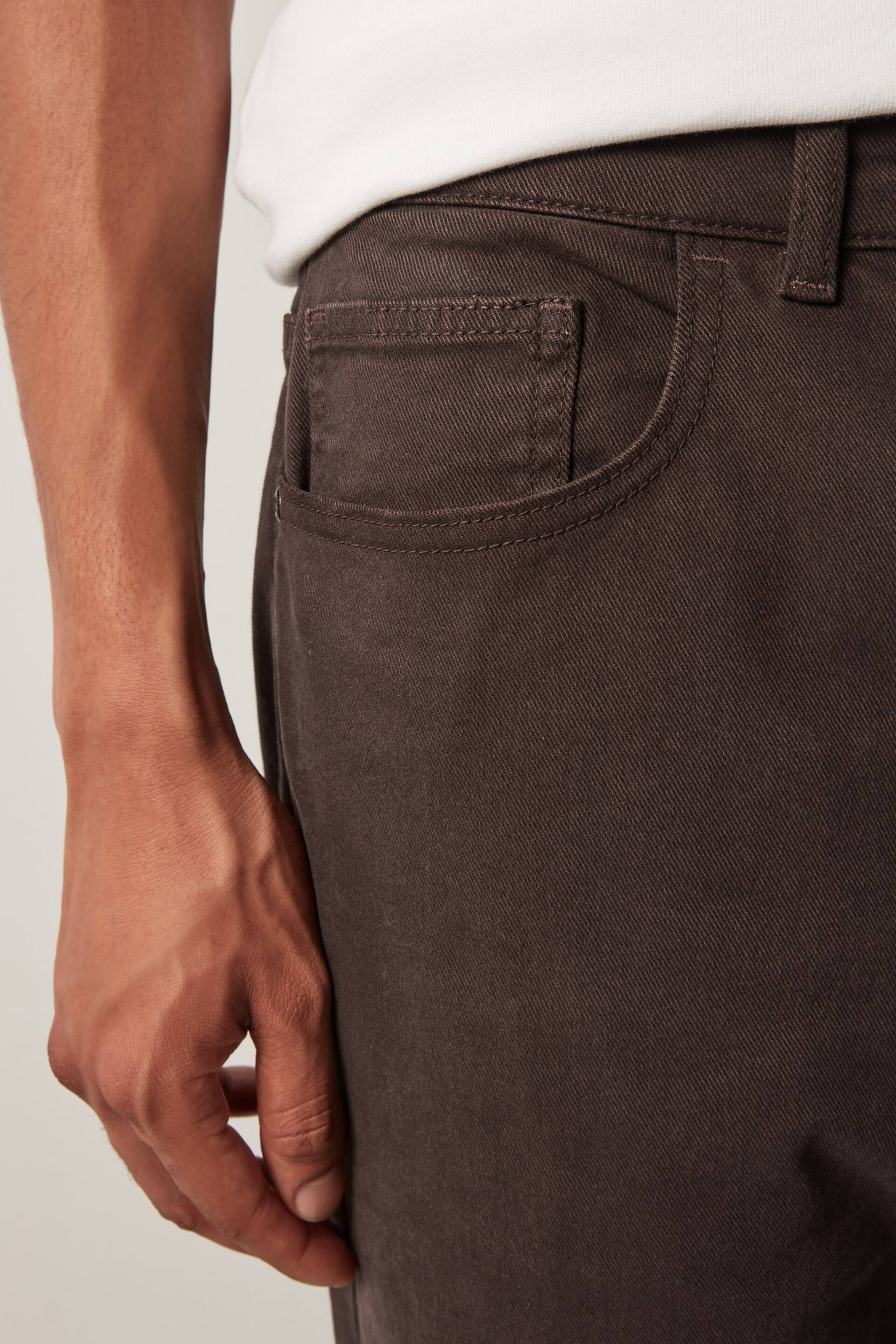 Brown Slim Fit Coloured Stretch Jeans - Image 5 of 7