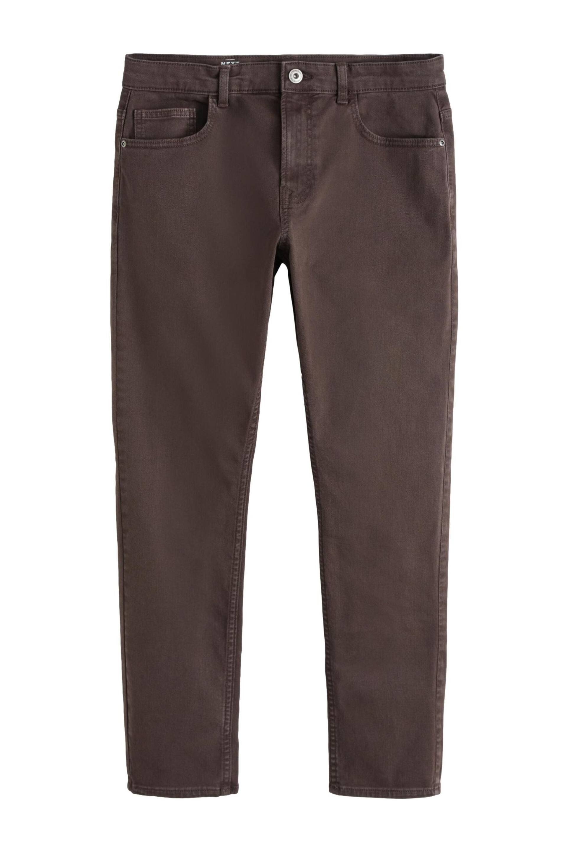 Brown Slim Fit Coloured Stretch Jeans - Image 6 of 7