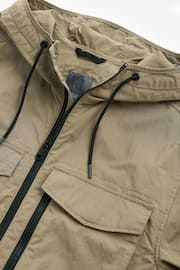 Natural Hooded Utility Shacket - Image 11 of 11