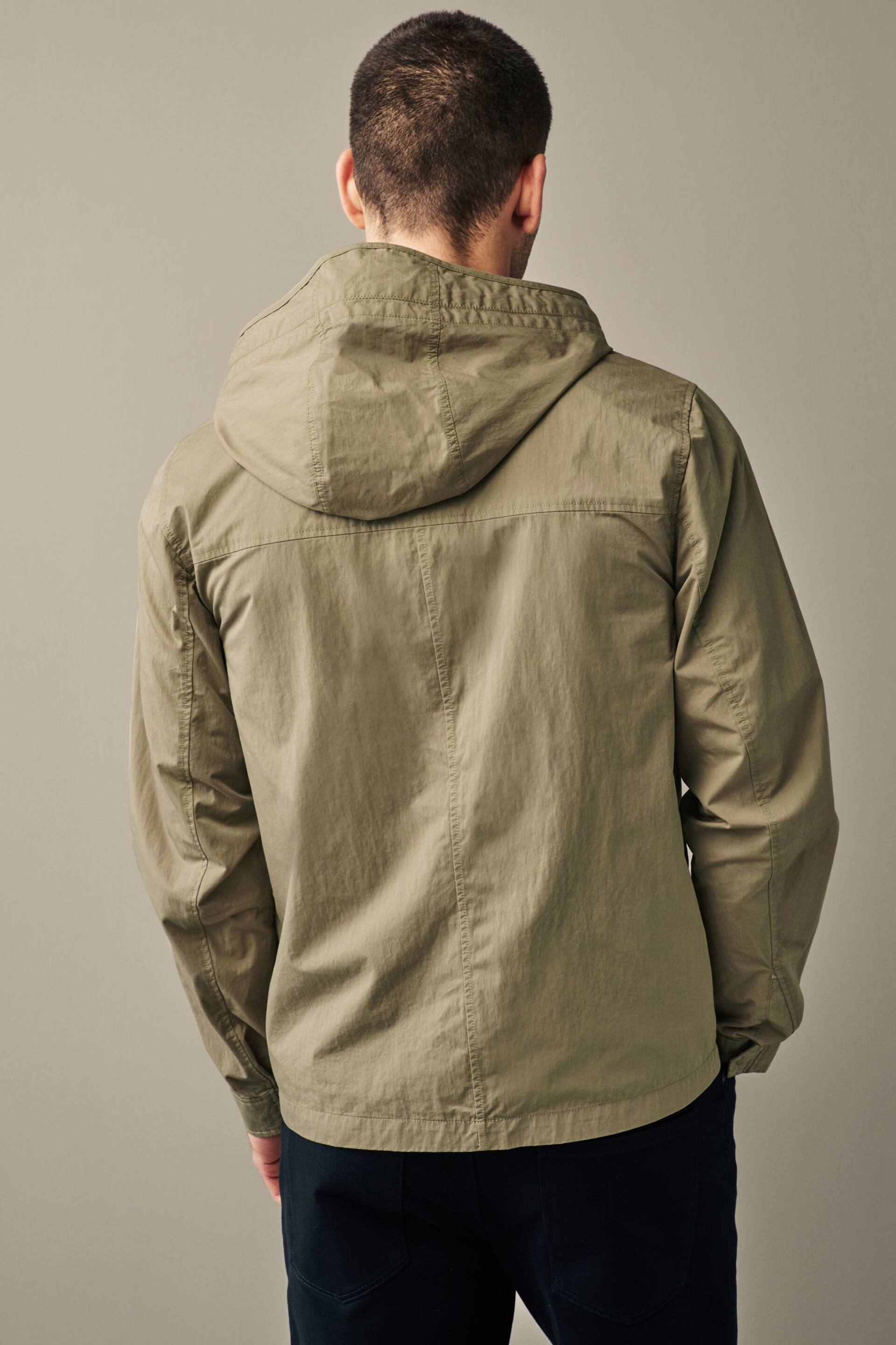 Natural Hooded Utility Shacket - Image 3 of 11