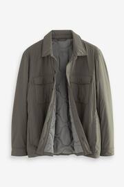 Sage Green Quilted Shacket - Image 10 of 14