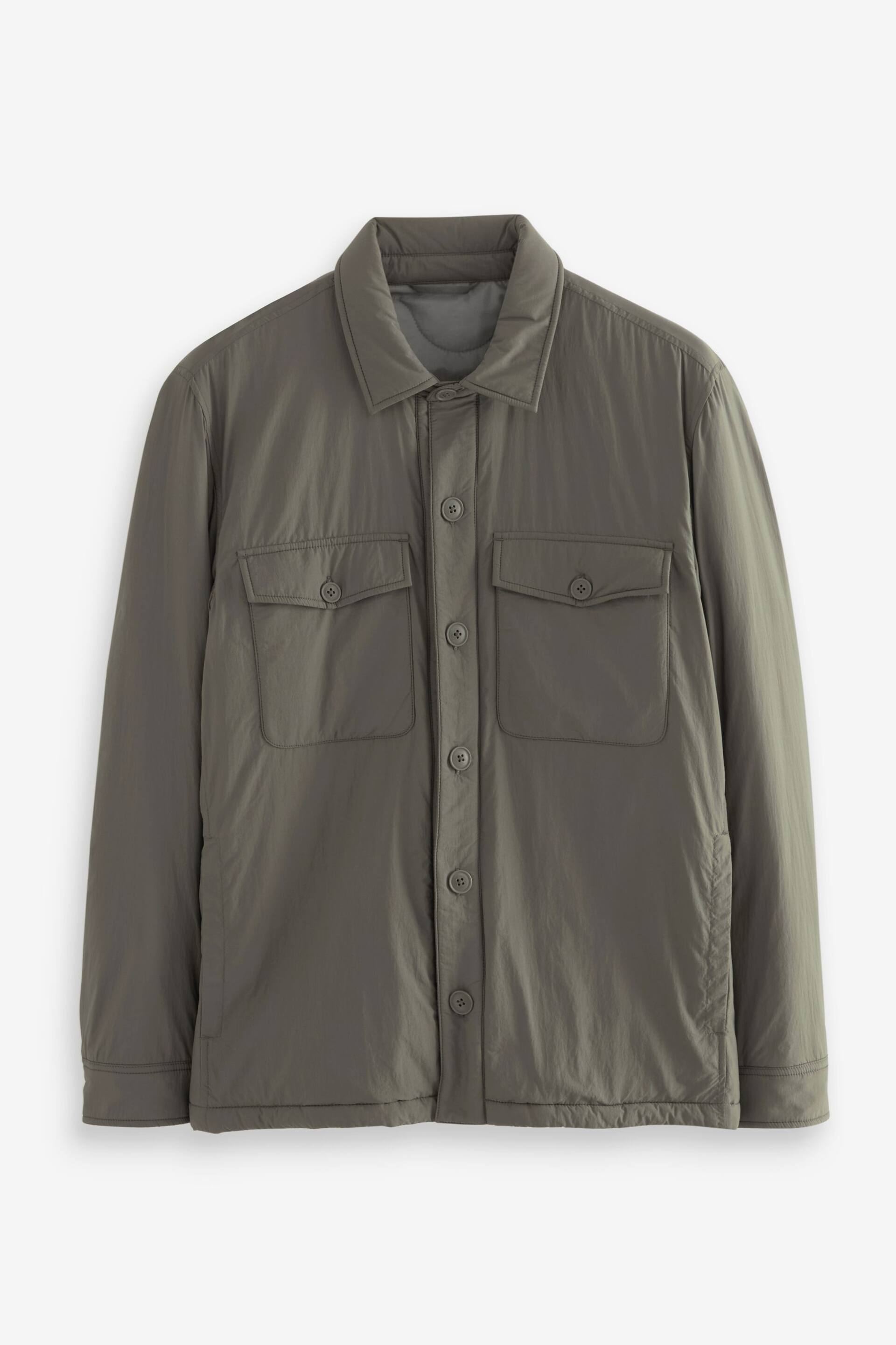 Sage Green Quilted Shacket - Image 9 of 14