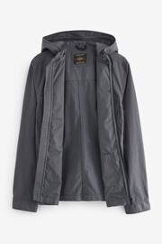 Slate Grey Hooded Utility Shacket - Image 10 of 14