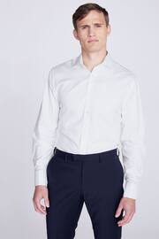 MOSS White Double Cuff Twill Shirt - Image 1 of 4