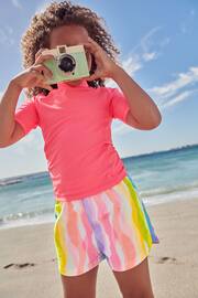 Multi Rainbow Beach Shorts - Image 1 of 6