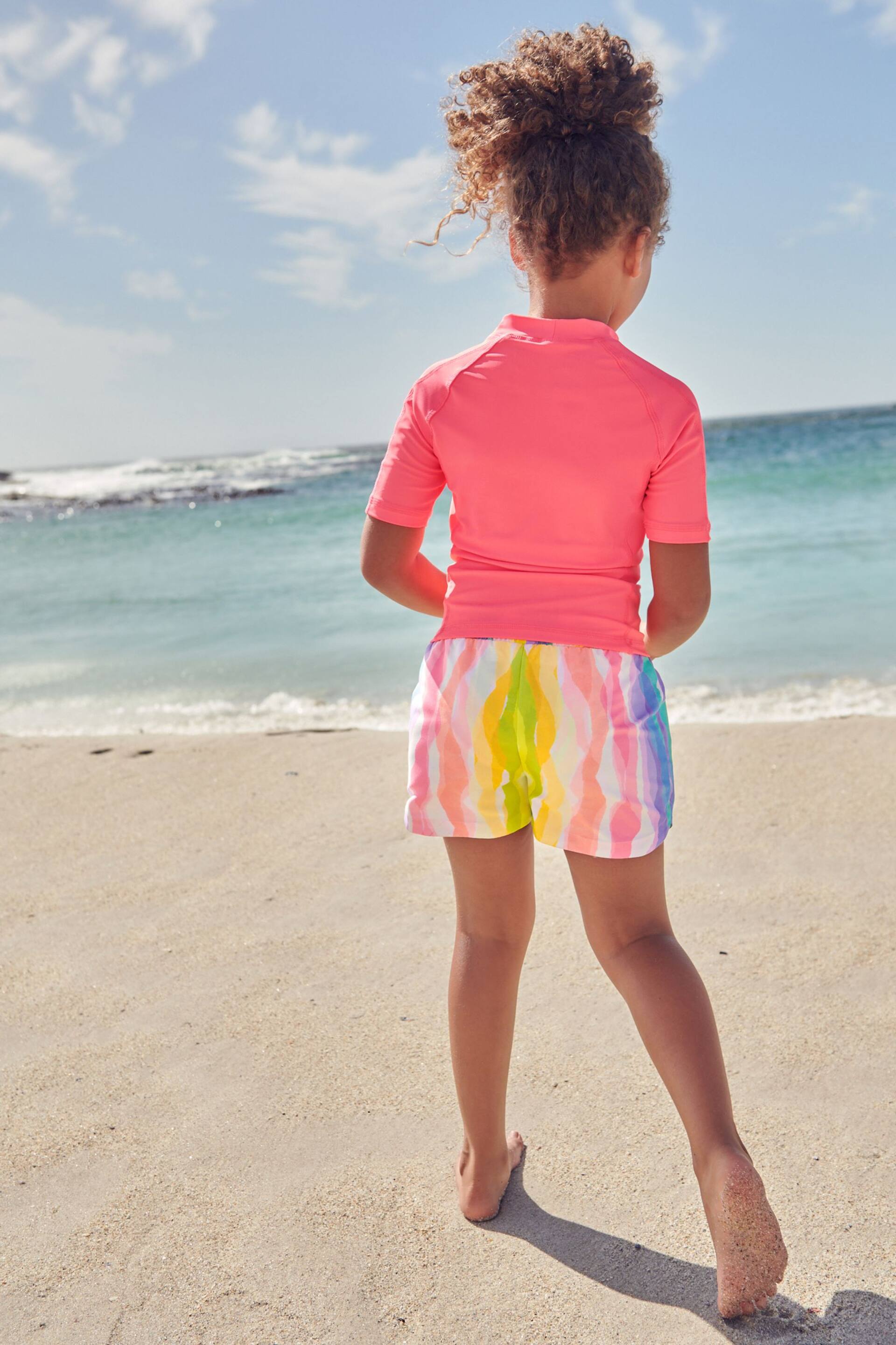Multi Rainbow Beach Shorts - Image 2 of 6