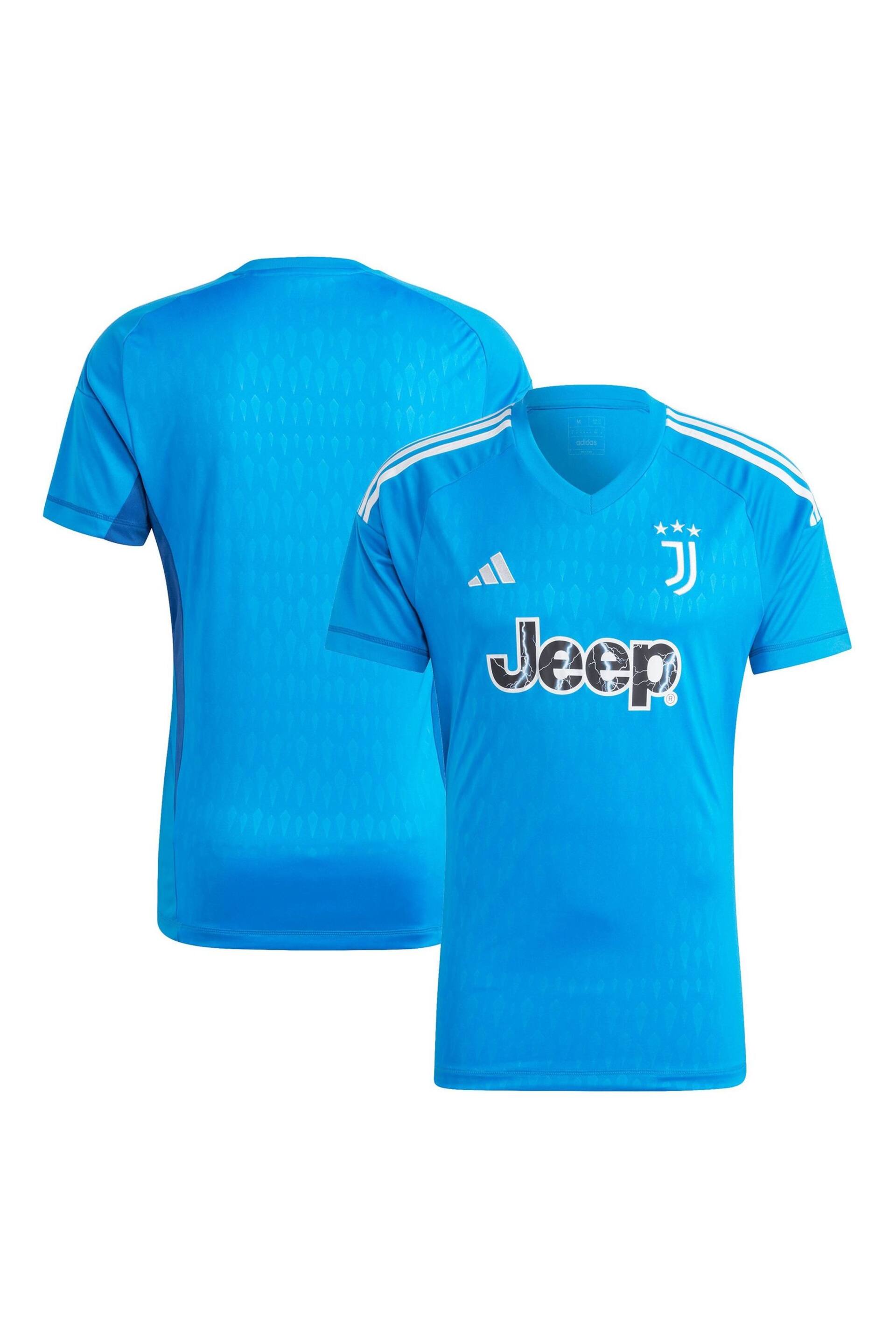 adidas Blue Juventus Goalkeeper Shirt Kids - Image 1 of 2
