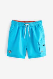 Bright Blue Cargo Swim Shorts (3-16yrs) - Image 5 of 8