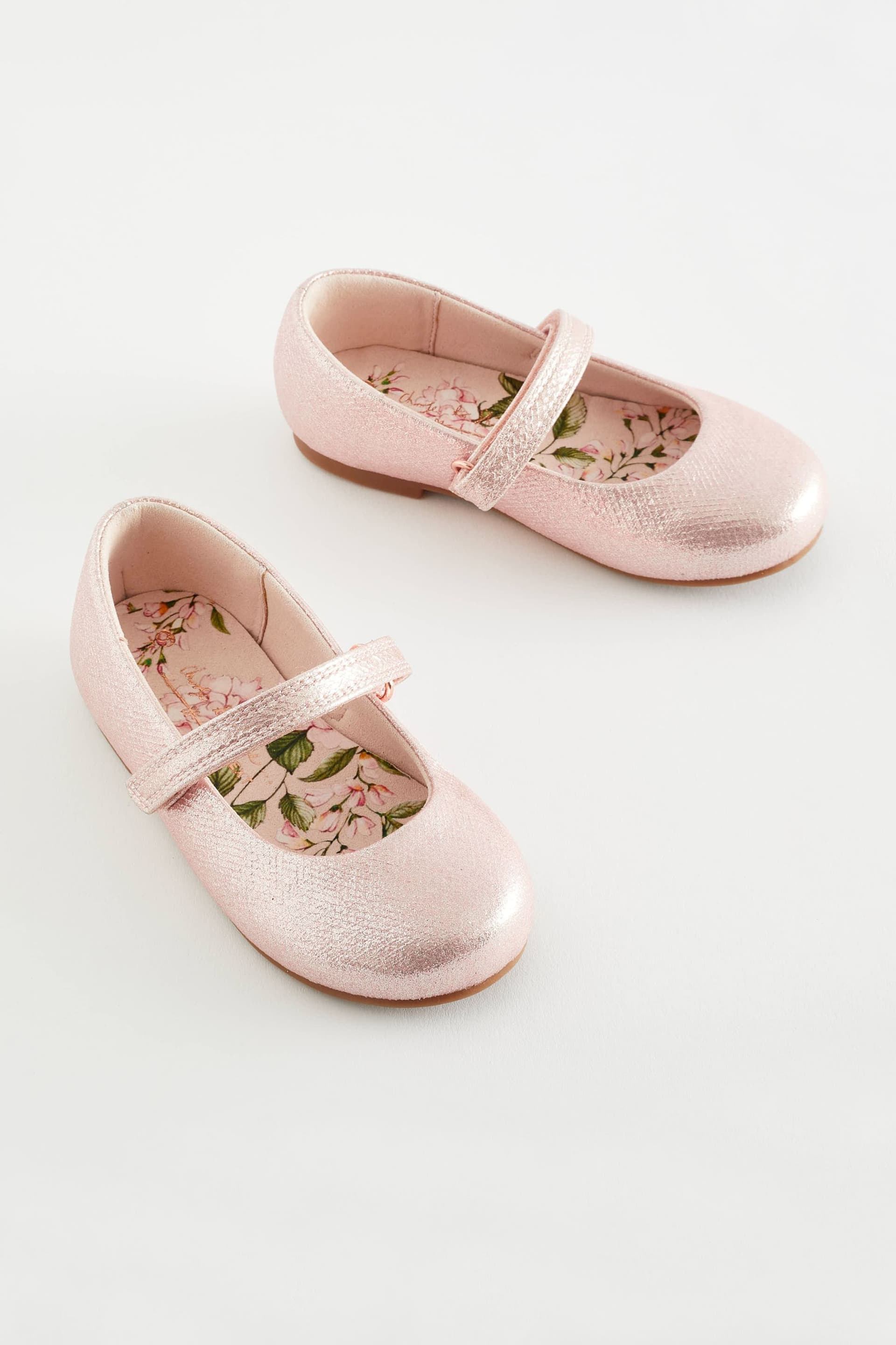 Pink Standard Fit (F) Mary Jane Occasion Shoes - Image 4 of 8