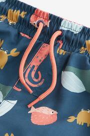 Navy Printed Swim Shorts (3mths-7yrs) - Image 6 of 6