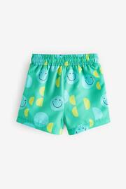 Green/Yellow Printed Swim Shorts (3mths-7yrs) - Image 3 of 4