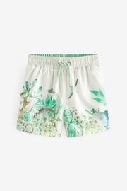 White/Green Printed Swim Shorts (3mths-7yrs) - Image 5 of 7