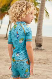 Blue Puffer Fish Sunsafe Top and Shorts Set (3mths-7yrs) - Image 2 of 8