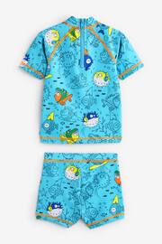 Blue Puffer Fish Sunsafe Top and Shorts Set (3mths-7yrs) - Image 6 of 8