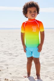 Rainbow Dip Dye Sunsafe All-In-One Swimsuit (3mths-7yrs) - Image 2 of 9