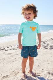 Blue Crab Sunsafe Top and Shorts Set (3mths-7yrs) - Image 4 of 9