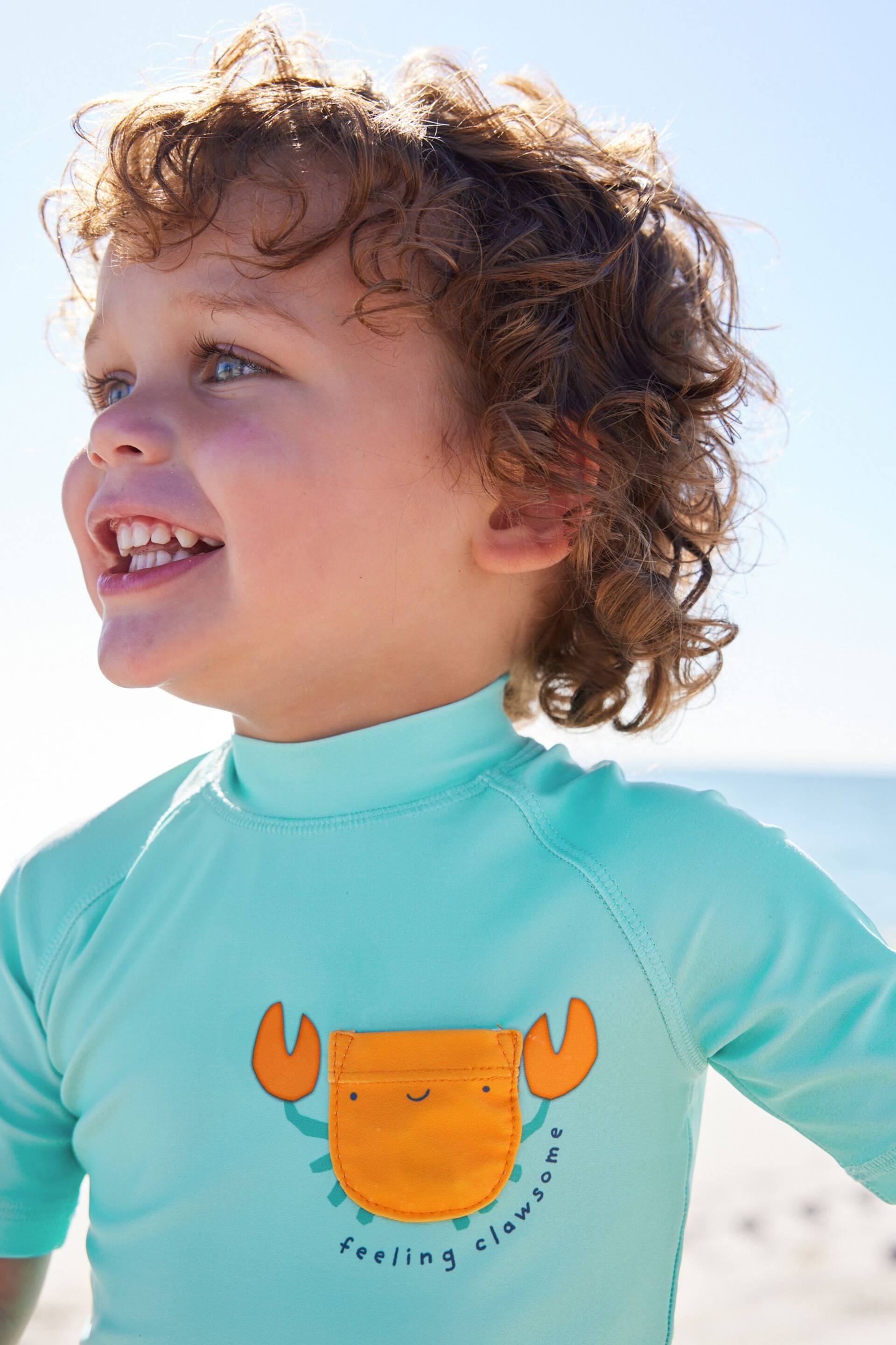 Blue Crab Sunsafe Top and Shorts Set (3mths-7yrs) - Image 5 of 9