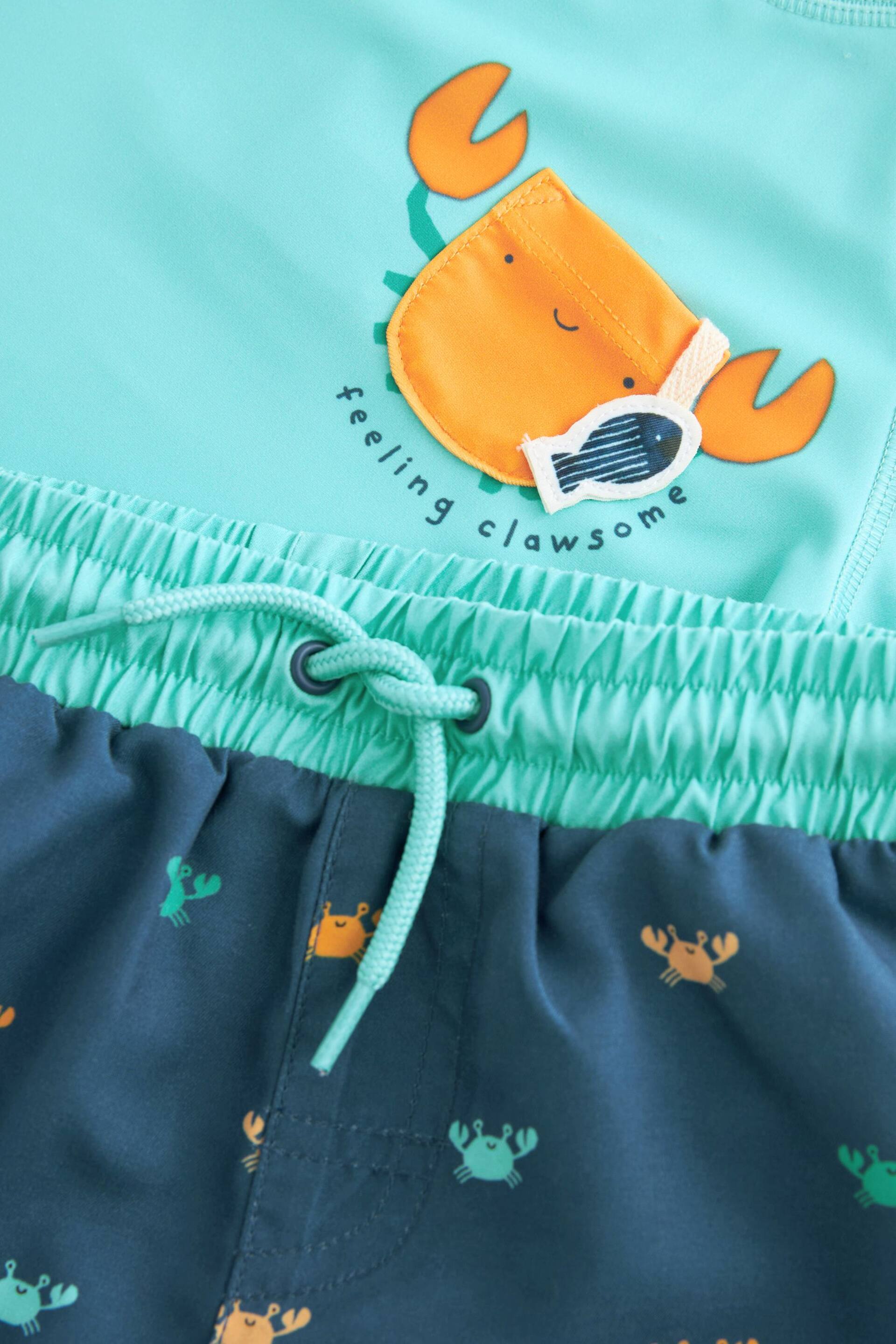Blue Crab Sunsafe Top and Shorts Set (3mths-7yrs) - Image 9 of 9