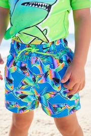 Green Rainbow Shark Sunsafe Top and Shorts Set (3mths-7yrs) - Image 6 of 9