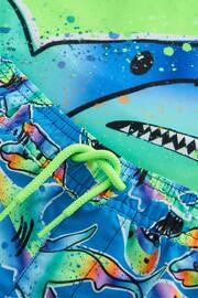 Green Rainbow Shark Sunsafe Top and Shorts Set (3mths-7yrs) - Image 9 of 9