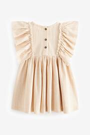 Neutral Short Sleeve Embroidered Dress (3mths-7yrs) - Image 7 of 8