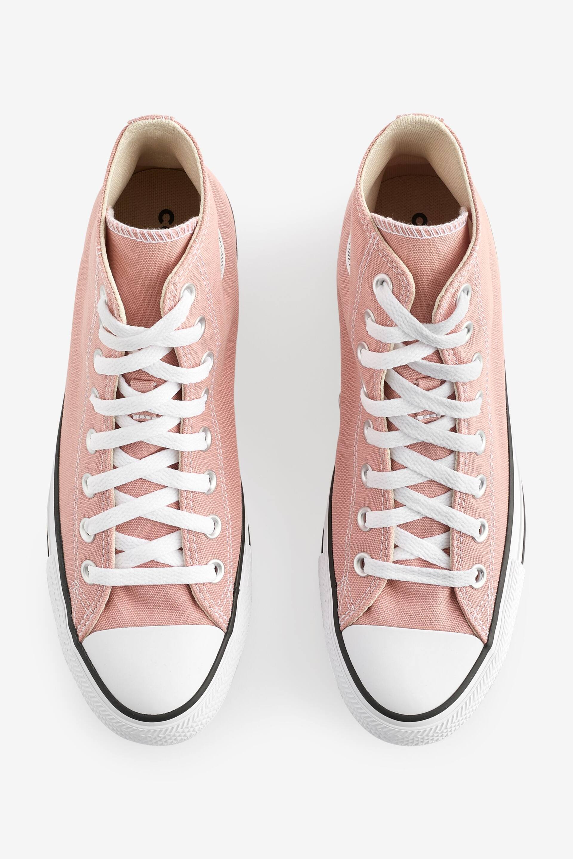 Converse Light Pink Chuck Taylor All Star High Trainers - Image 3 of 9