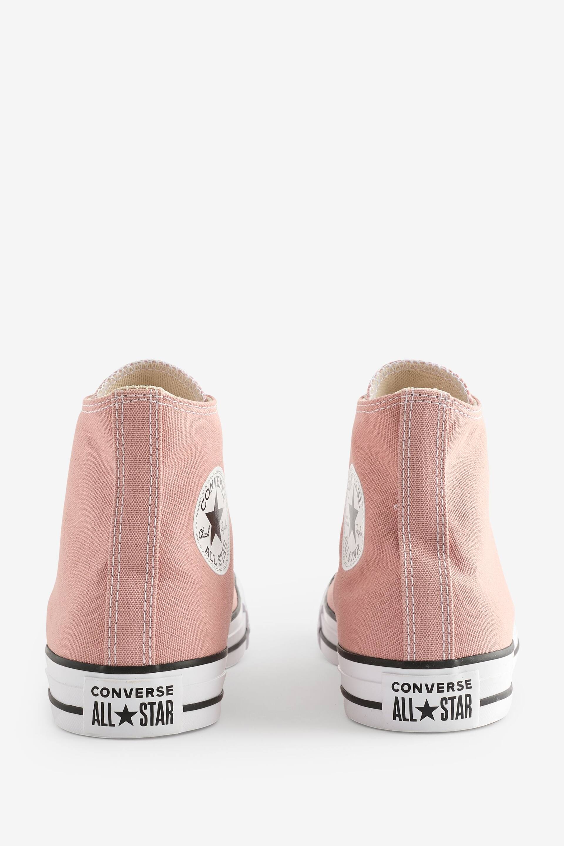 Converse Light Pink Chuck Taylor All Star High Trainers - Image 5 of 9