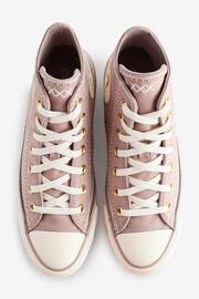 Converse Neutral Chuck Taylor All Star High Top Trainers - Image 5 of 9