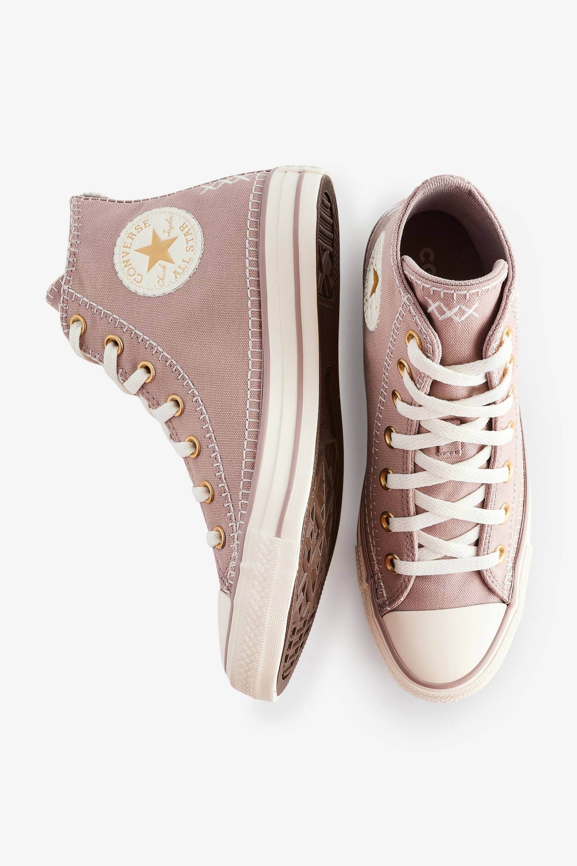 Converse Neutral Chuck Taylor All Star High Top Trainers - Image 9 of 9