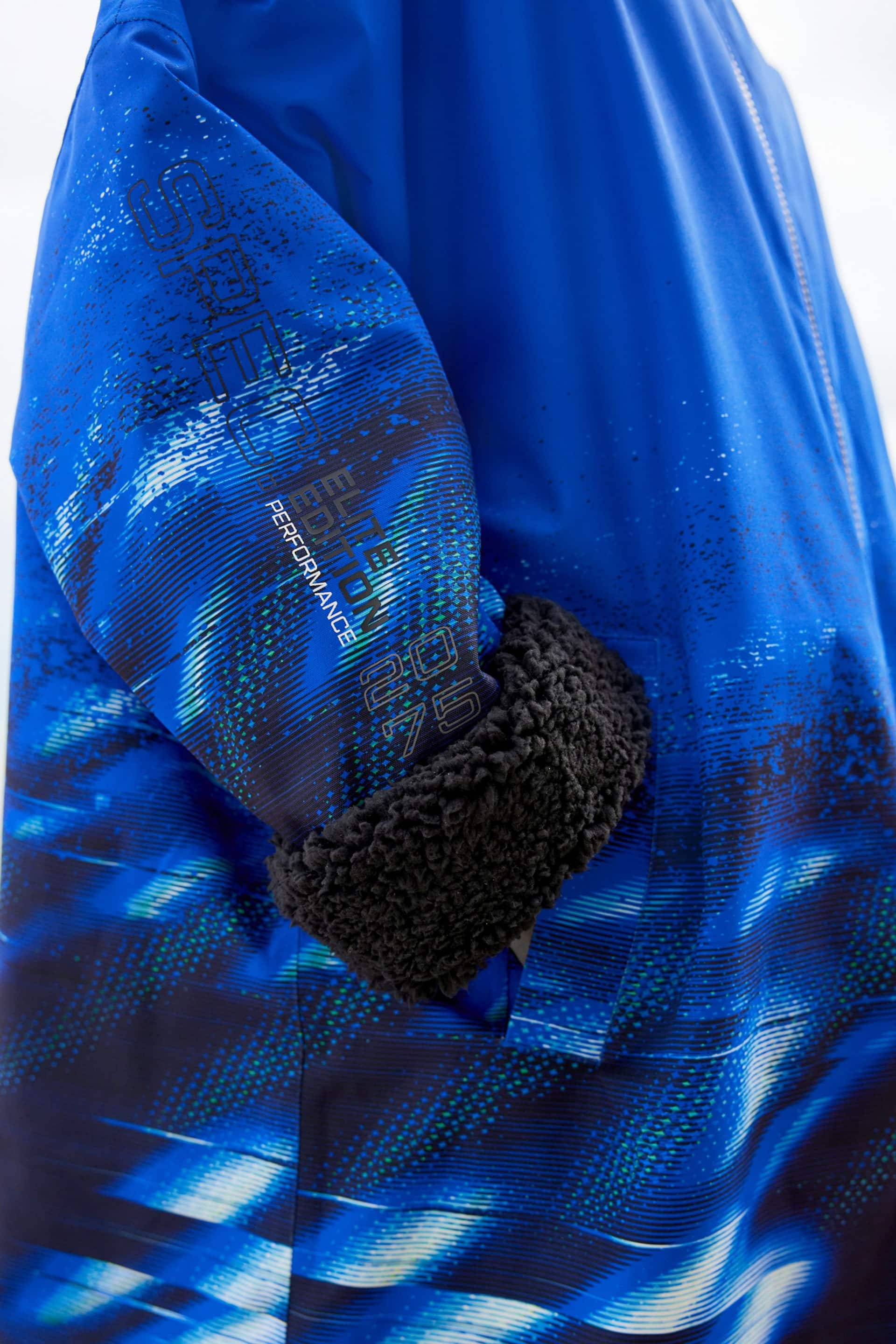 Blue Printed Waterproof Changing Robe (3-16yrs) - Image 4 of 11