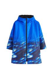 Blue Printed Waterproof Changing Robe (3-16yrs) - Image 5 of 11