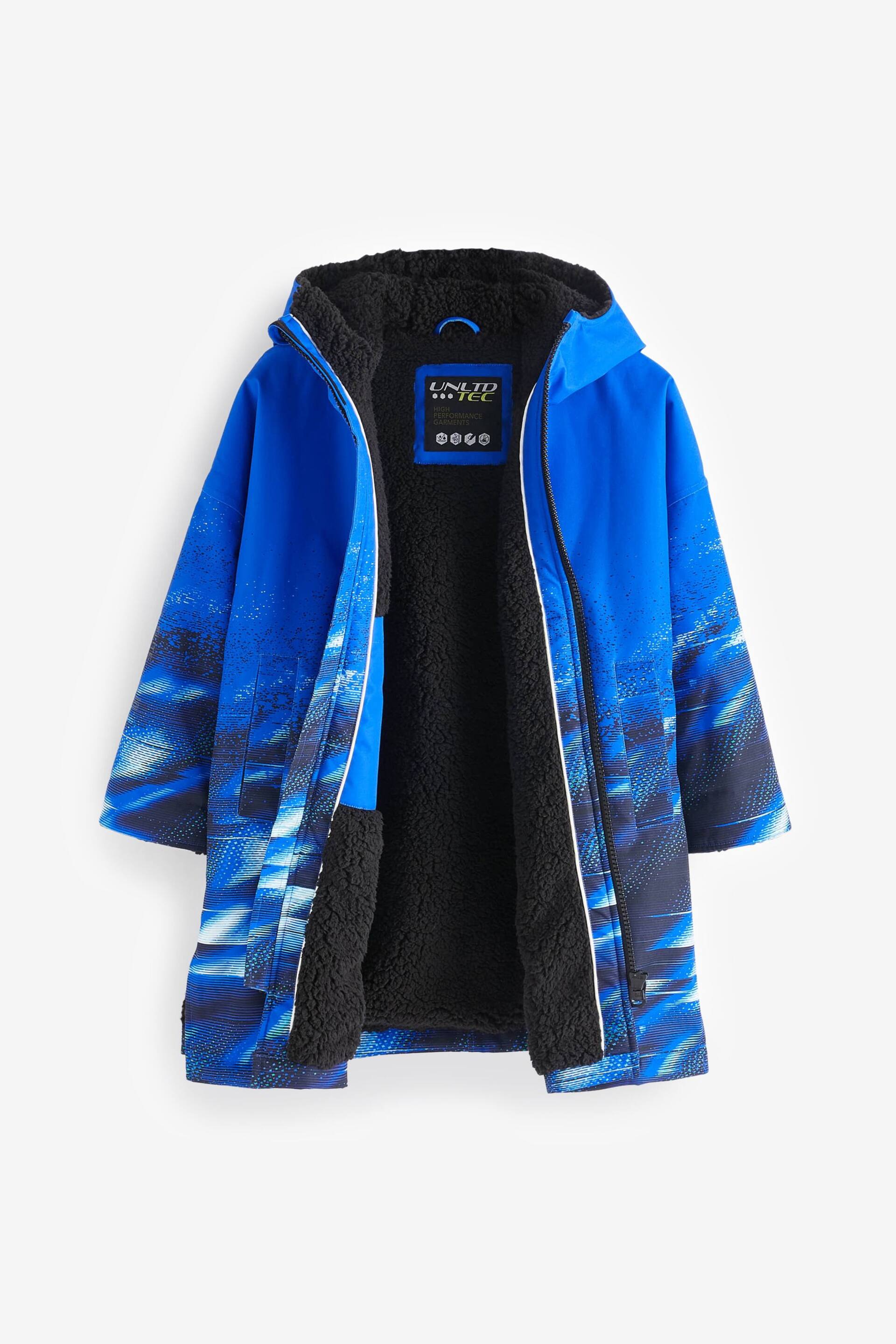 Blue Printed Waterproof Changing Robe (3-16yrs) - Image 6 of 11