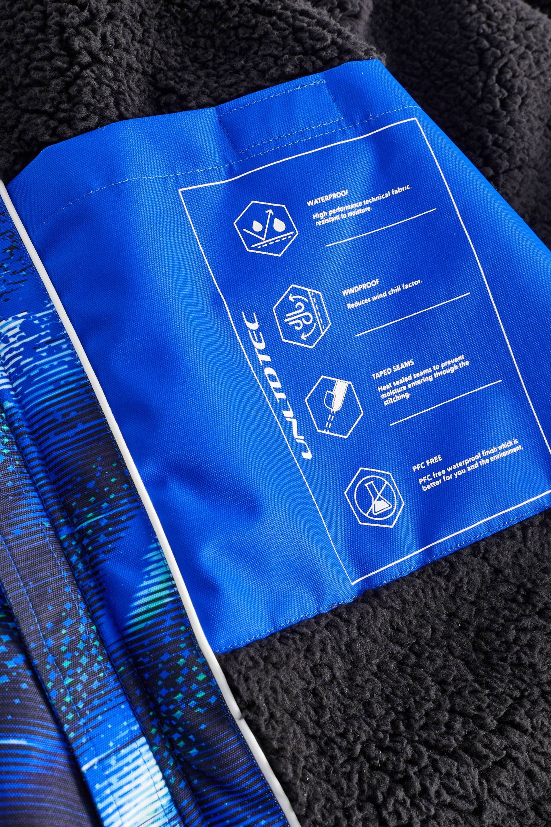 Blue Printed Waterproof Changing Robe (3-16yrs) - Image 8 of 11