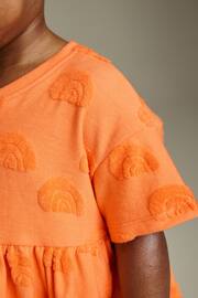 Orange Textured Towelling Dress (3mths-7yrs) - Image 4 of 7