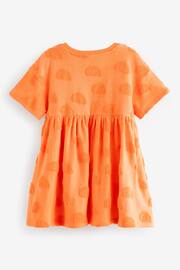 Orange Textured Towelling Dress (3mths-7yrs) - Image 6 of 7